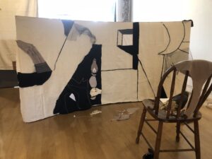 Fabric Collage (a work in progress) by Sae Kimura
