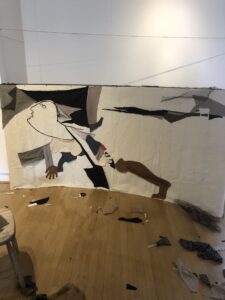 Fabric Collage (a work in progress) by d harris