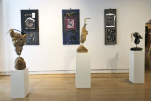 Paintings by Terry Fitzgerald  Sculptures by Floyd Kuptana