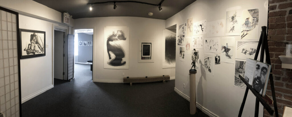 Drawings Left by Katie Curtis  Middle by David Sapp  Right by Toulouse-Lautrec (Prints)