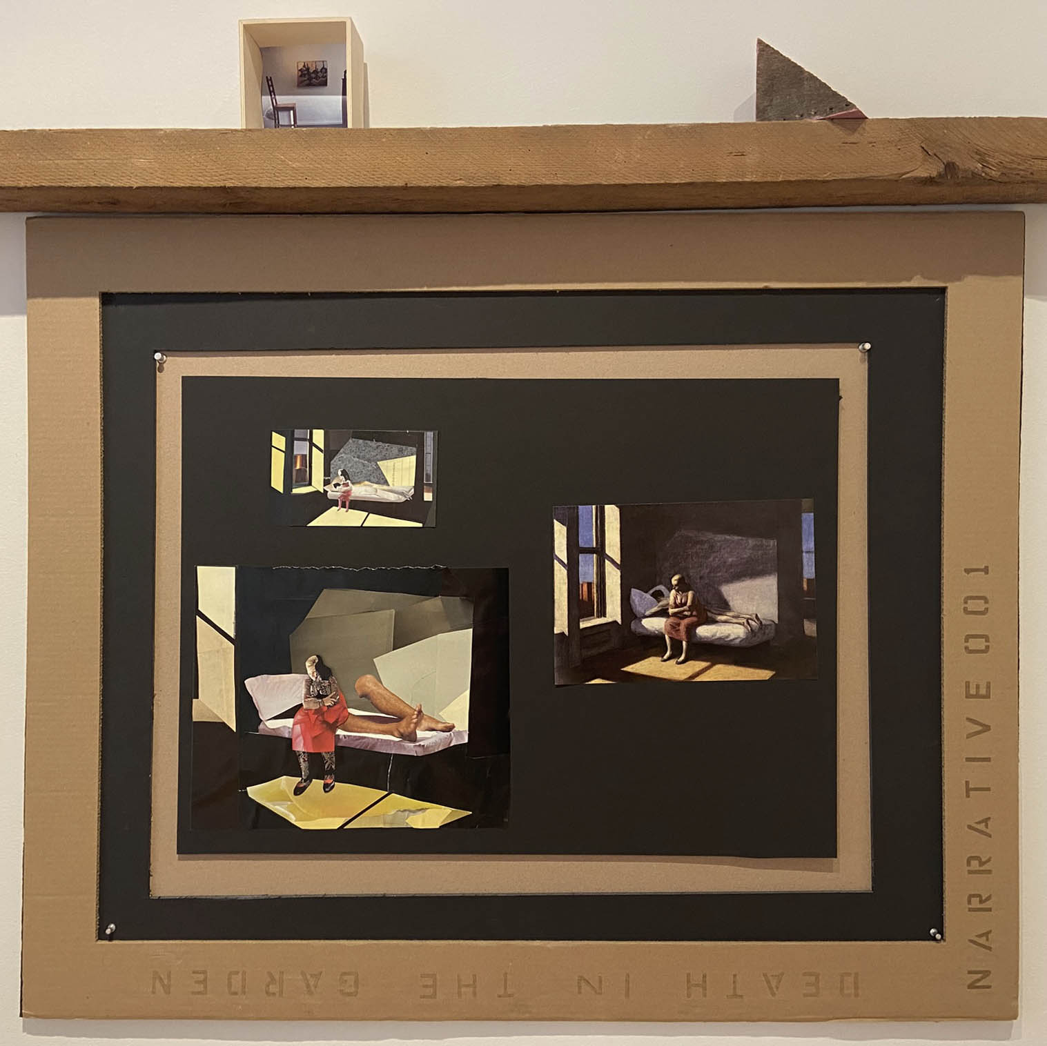 Painting by Edward Hopper 1949, Collage top by deborah harris, bottom by Sae Kimura